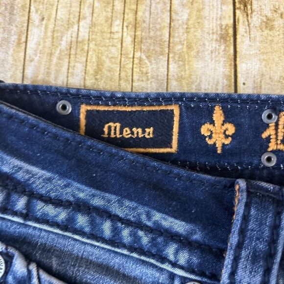 Rock Revival Skinny Jeans Womens Thick Stitch Jeans Mena Size 27 (31X32) - Picture 10 of 16